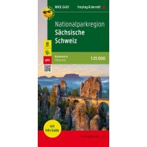 Nationalparkregion Sächsische Schweiz, Wanderkarte 1:25.000, mit Infoguide, freytag & berndt, WKD 2401