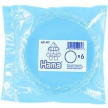 Hama 492 - Mobile Ring für Bügelperlen, transparent 18 cm, 6er Set