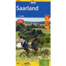 ADFC-Regionalkarte Saarland, 1:75.000, reiß- und wetterfest, GPS-Tracks Download