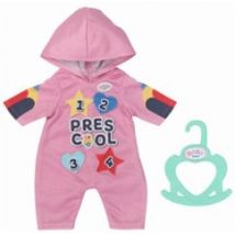 Zapf Creation® 833537 - BABY born Kindergarten Einteiler + Badges, Puppenkleidung für Puppen 36cm