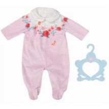 Zapf Creation® 706817 - Baby Annabell Strampler rosa Blumen, Puppenkleidung für Puppen 43cm