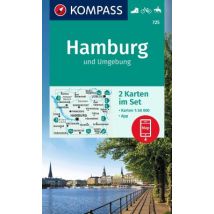 KOMPASS Wanderkarten-Set 725 Hamburg und Umgebung (2 Karten) 1:50.000
