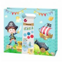 Susy Card 40050591 - Party-Tasche Little Pirate Set groß, 12-teilig