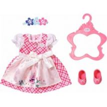 Zapf Creation® 833896 - BABY born Dirndl mit Haarband und Ballerinas, Puppenkleidung für Puppen 43cm