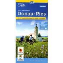 ADFC-Regionalkarte Ferienland Donau-Ries / Geopark Ries, 1:50.000, reiß- und wetterfest, GPS-Tracks Download