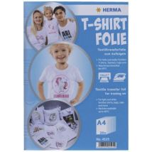 Herma T-Shirt Folie A4 für helle + weiße Textilien 20 Blatt 4525