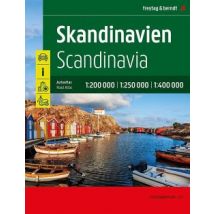 Skandinavien, Autoatlas 1:200.000 - 1:400.000, freytag & berndt