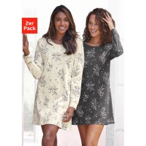 Vivance Dreams Nachthemd, (2er-Pack), mit feinen Blumenzweigen