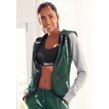 Bench. Loungewear Kapuzensweatjacke, mit farblich abgesetzten Ärmeln, Loungeanzug