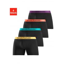 Bruno Banani Boxer »Boxershorts für Herren«, (Packung, 4 St.), mit längerem Bein und auffälligen Logobund