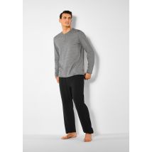 s.Oliver Pyjama, (2 tlg., 1 Stück), Schlafanzug mit Knopfleiste