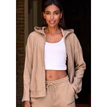 French Connection Sweatjacke, weiche Rippstruktur, Loungewear