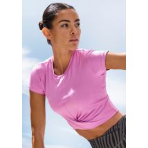 LASCANA ACTIVE T-Shirt, Sportshirt in Wickeloptik