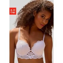 Vivance Push-up-BH, mit verführerischer Schnürung und Spitze, Dessous