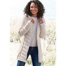Vivance Steppjacke, mit Kapuze, mit Strickfleece-Ärmeln