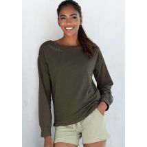 Bench. Loungewear Sweatshirt, mit gerafften Ärmelbündchen, Loungeanzug