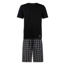 AUTHENTIC LE JOGGER Pyjama, (2 tlg., 1 Stück), Schlafanzug mit karierter Webhose