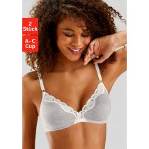 petite fleur Bralette-BH, ohne Bügel aus Baumwolle mit Spitze