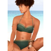 JETTE Bügel-Bandeau-Bikini, mit glitzernden Einsätzen