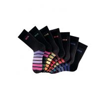 H.I.S Freizeitsocken, (Packung, 7 Paar), mit buntem Ringelmuster