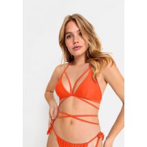 LSCN by LASCANA Triangel-Bikini-Top »Gina«, mit langem Bindeband