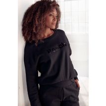 Bench. Loungewear Sweatshirt, mit glänzendem Logodruck, Loungewear