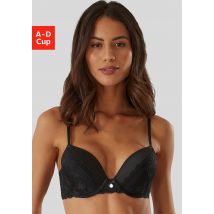 s.Oliver Push-up-BH »Adèle«, mit graphischer Spitze und Metallaccessoire, Dessous