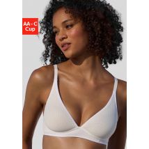 LASCANA Bralette-BH, ohne Bügel mit Cups aus gemustertem Spacer-Material, Basic