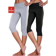 Vivance active Caprileggings, (2er-Pack), mit Gummibund, Loungewear