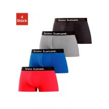 Bruno Banani Hipster, (Packung, 4 St.), knapp sitzende Boxershorts in uni oder gemustert aus Baumwollmischung
