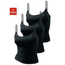 Vivance active Spaghettitop, (3er-Pack), aus weicher Microfaser