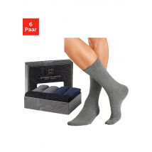 John Devin Businesssocken, (Packung, 6 Paar), lange Form, wertig in Box verpackt