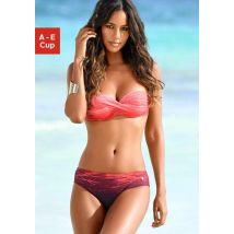 LASCANA Bügel-Bandeau-Bikini, mit Farbverlauf in Batik-Optik