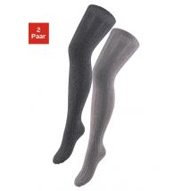 Lavana Overknees, (Packung, 2 Paar), in Melangequalität