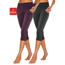 Vivance active Caprileggings, (2er-Pack), mit Gummibund, Loungewear