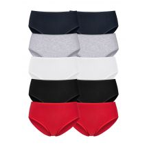 petite fleur Hüftslip, (10er-Pack), aus elastischer Baumwolle