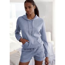 Bench. Loungewear Kapuzensweatshirt, mit glänzender Logostickerei, Loungewear, Loungeanzug
