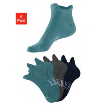 Bench. Sneakersocken, (Packung, 6 Paar), mit feiner Mesh Konstruktion und Mittelfussgummi