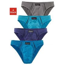 le jogger® Slip »Minislip«, (Packung, 4 St.), knappe Form, schöne Farben mit kontrastfarbenen Pipings