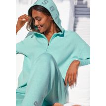 Elbsand Strickjacke, aus hochwertigen Strick und eingestricktem Logo, Loungewear