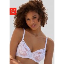 LASCANA Bügel-BH, aus zarter, elastischer Jacquardspitze und feinem Mesh, sexy Dessous