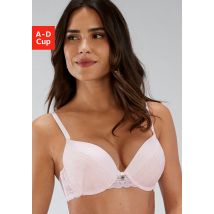 s.Oliver Push-up-BH »Adèle«, mit graphischer Spitze und Metallaccessoire, Dessous