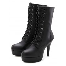 LASCANA Belle Affaire Schnürstiefelette, High-Heel-Boots mit Plateauabsatz