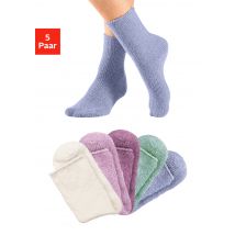 Lavana Kuschelsocken, (Packung, 5 Paar), ideal als Bettsocken