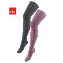 Lavana Overknees, (Packung, 2 Paar), in Melangequalität