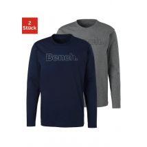 Bench. Loungewear Langarmshirt, (2 tlg.), mit Bench. Print vorn