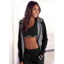 Bench. Loungewear Kapuzensweatjacke, mit farblich abgesetzten Ärmeln, Loungeanzug