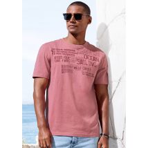 John Devin T-Shirt »mit Print«, Regular-Fit, aus Slub-Qualität, mit Print