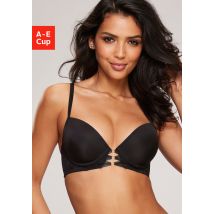 LASCANA Push-up-BH »Eleonora«, mit feiner Schnürung in Satin-Optik und Bänderdetail, sexy Dessous