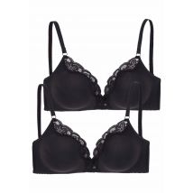 petite fleur Bralette-BH, ohne Bügel aus Baumwolle mit Spitze